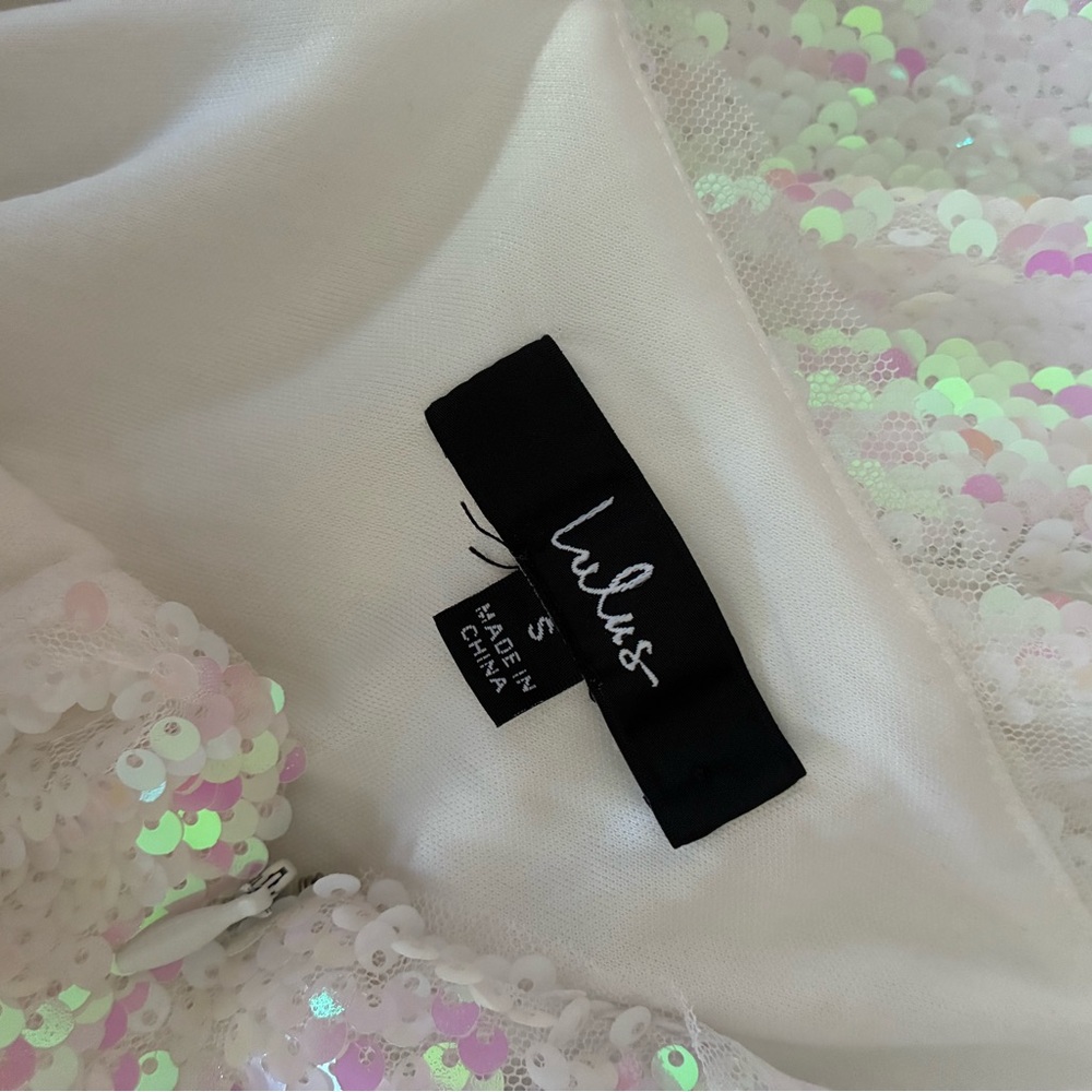 Lulu’s Pink Iridescent Sequin Mini Dress | Birthday Bachelorette Party View 5